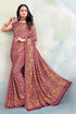 Pink Color Crepe  Casual Wear Saree  SY - 9361