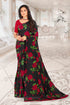 Black Color Crepe  Casual Wear Saree  SY - 9411