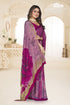 Purple Color Crepe  Casual Wear Saree  SY - 9494