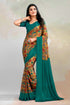 Green Color Crepe  Casual Wear Saree  SY - 9542