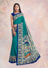 Green Color Crepe Silk Casual Wear Saree  SY - 9645