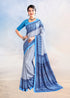 Blue Color Crepe Silk Casual Wear Saree  SY - 9858