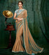 Brown Color Lycra Designer Party Wear Sarees OS-93707