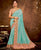 Aqua Blue Color Silk Georgette Lovely Designer Sarees With Semi Stitch Blouse OS-95050 - onlinesareez