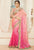 Peach & Pink Color Chiffon Designer Embroidered Sarees : Avnira Collection  OS-92895